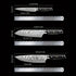 Damascus Messer-Set 3-teilig | Japanischer Stahl Full Tang mit G10 Griff